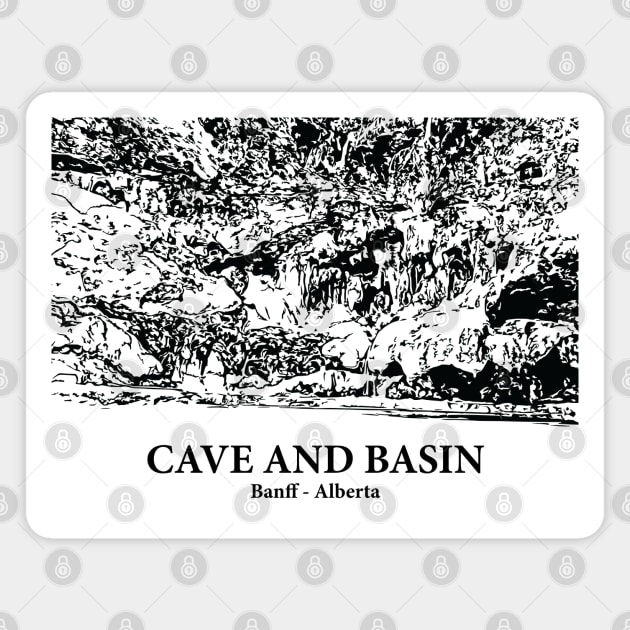 Cave and Basin - Banff AB Magnet by Lakeric